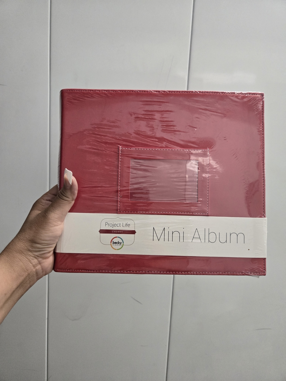 Project Life Mini Album in Red with Front Pocket